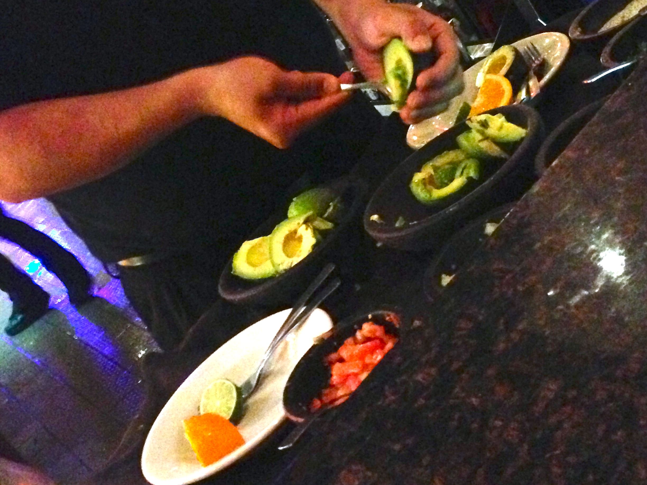 guac with fork