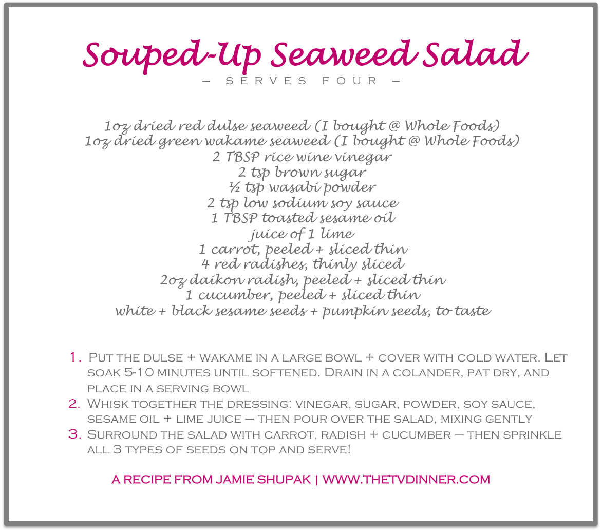 RECIPE seaweed salad