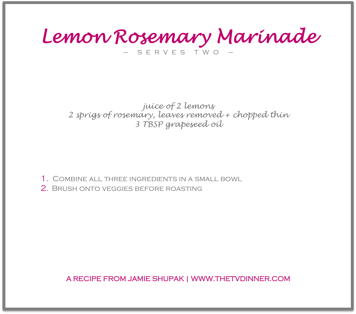 RECIPE lemon rosemary