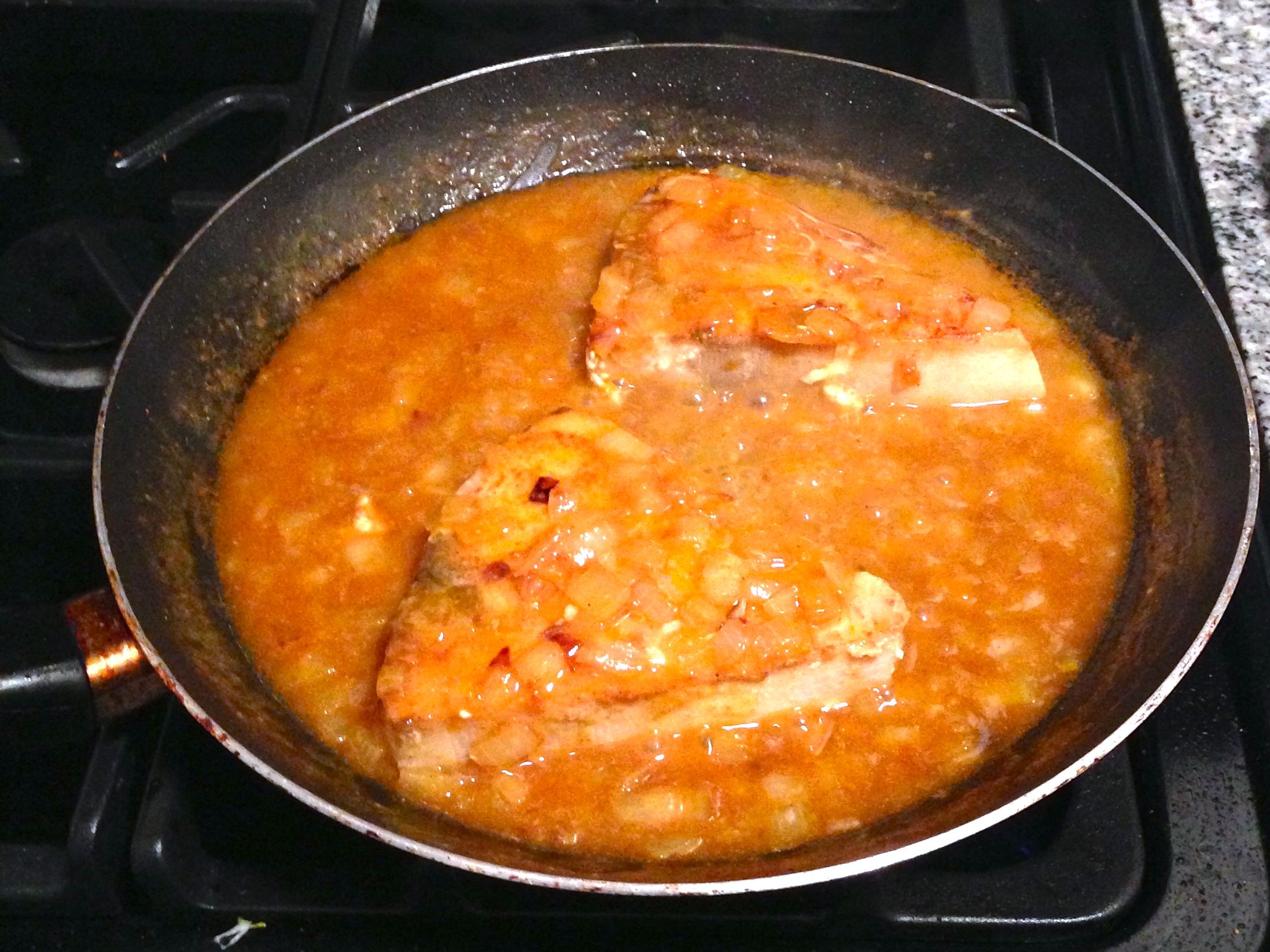 curry, with fish