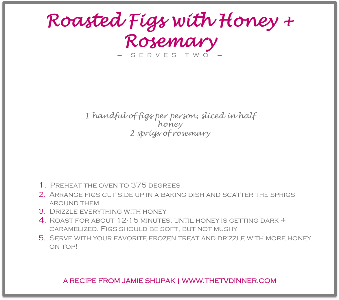 RECIPE roasted figs