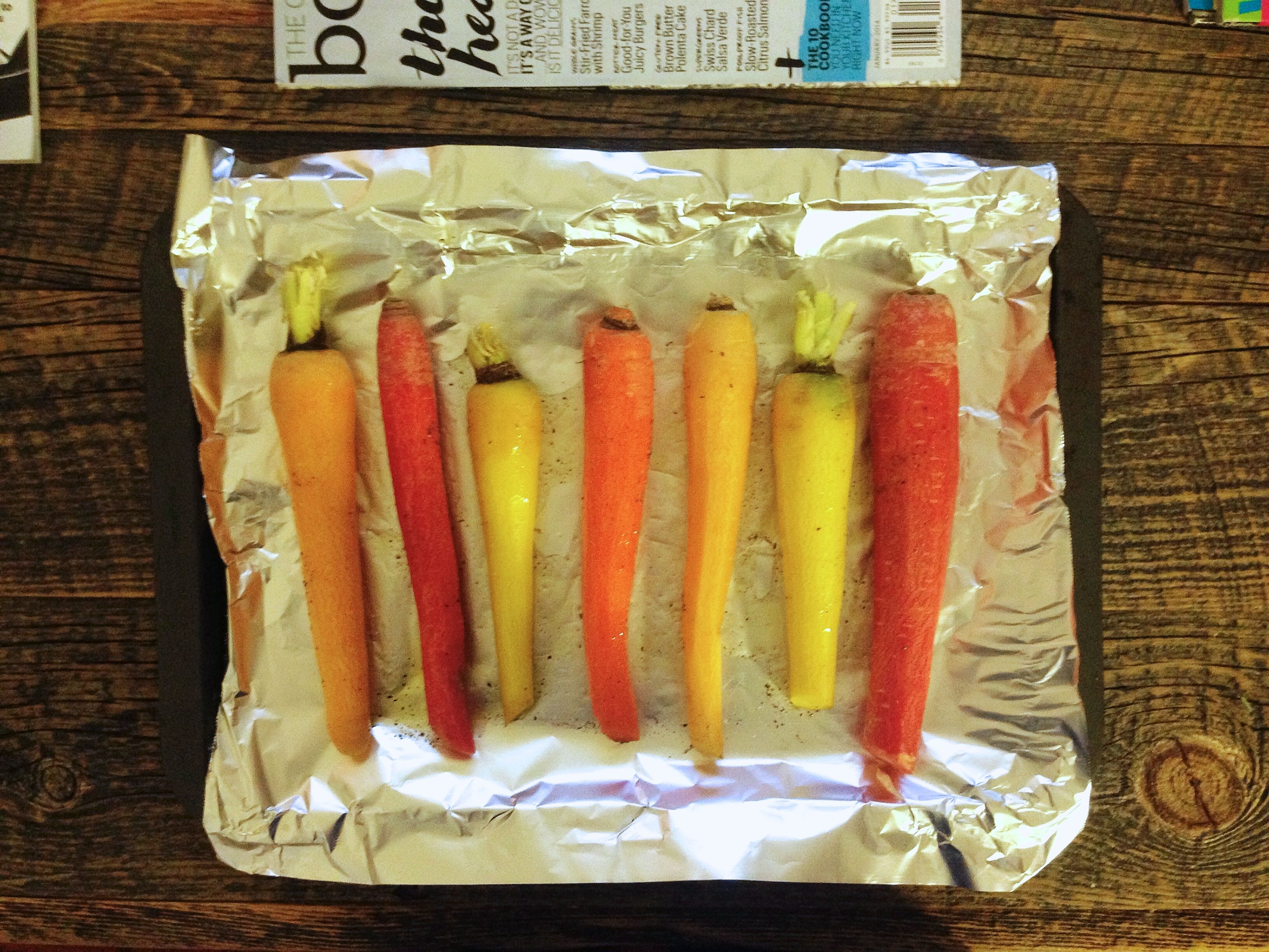carrots on table